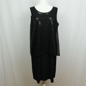 Chico’s sequin sleeveless evening party dress. Size 2/ XXL